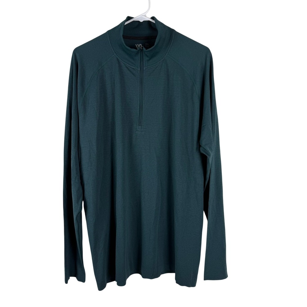 VRST Mens XXL 2XL Circuit Seamless 1/4 Zip Pullover Green Dusk Heather NWT